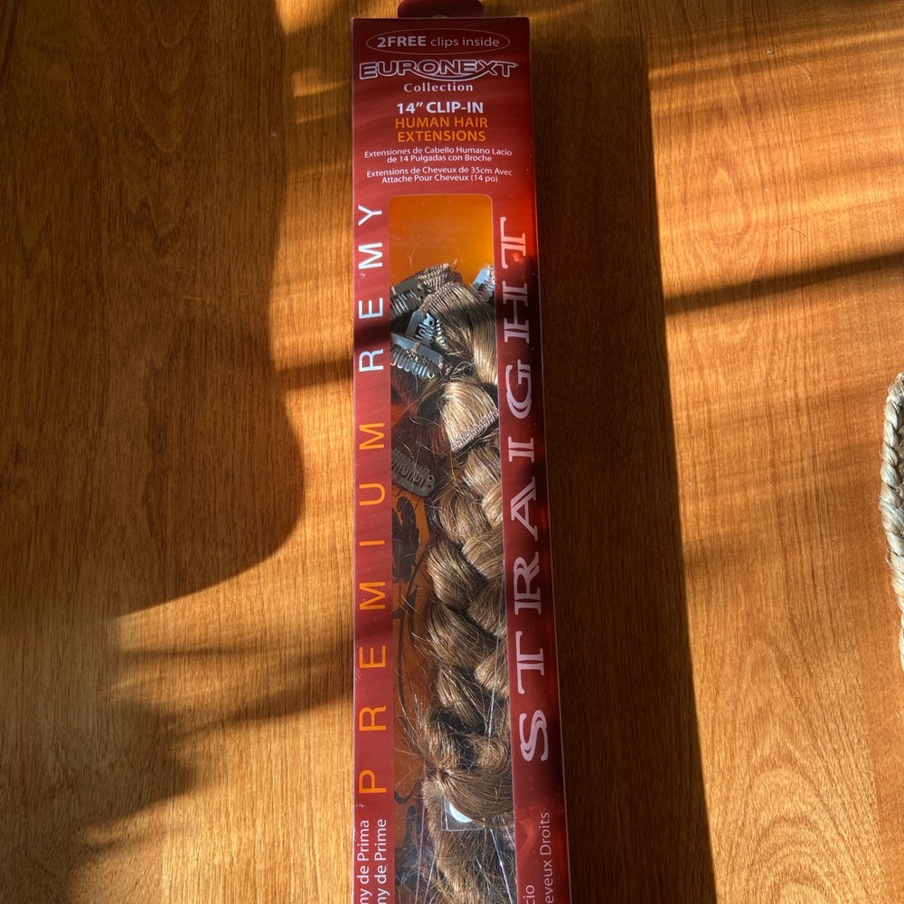 Euronext 14” Human Hair Extensions Chestnut Brown